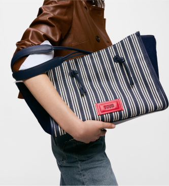 TOUS Borsa shopper XL Vacanze estive JCQ blu