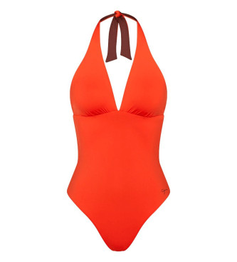 Triumph Brezplačni Smart plavalni kostum rjave barve, oranžne barve