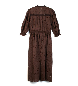 Twinset Braunes besticktes Kleid