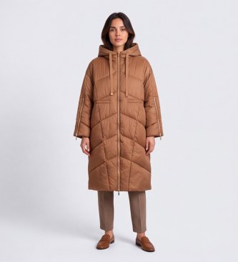 Twinset Casaco com Capuz marrom
