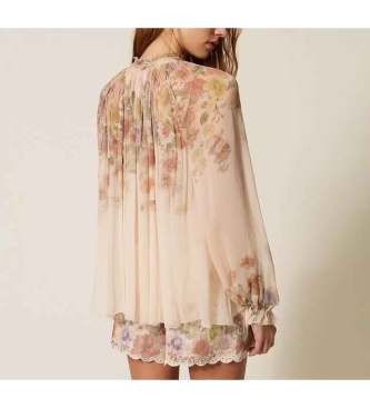 Twinset Blusa Co Top Sottoveste multicolor