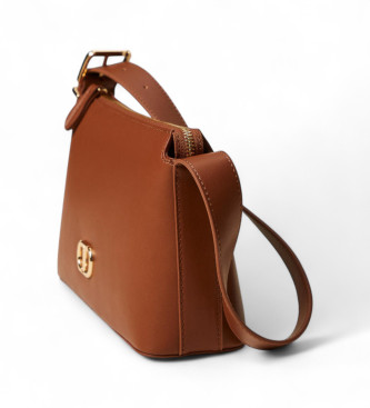 Twinset Borsa a tracolla con logo marrone