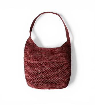Twinset Garnet raffia hobo bag