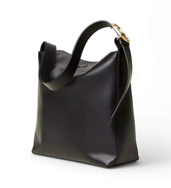 Twinset Jolie lederen hobo tas zwart 