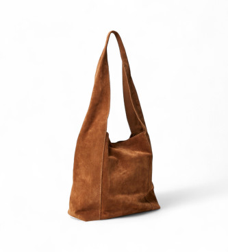 Twinset Borsa hobo in camoscio marrone Ventotene