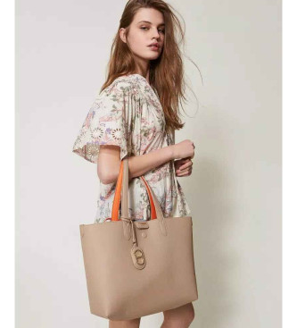 Twinset Sac cabas beige, orange