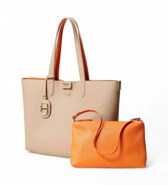 Twinset Sac cabas beige, orange