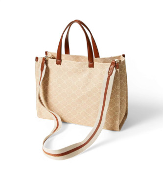 Twinset Borsa shopper in tela con stampa floreale 