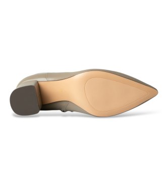 Twinset Stivaletti in pelle beige