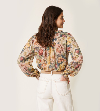 Twinset Bloemenprint crêpe blouse in meerdere kleuren