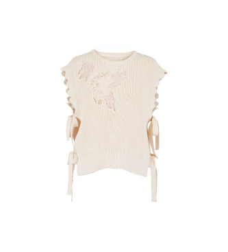 Twinset Chaleco de punto beige