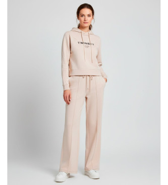Twinset Tuta con logo beige