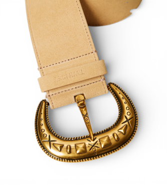 Twinset Beigefarbener Wildlederg�rtel