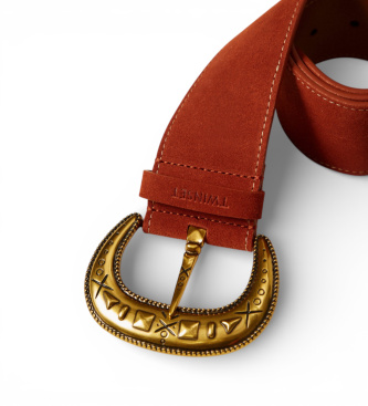 Twinset Brauner Wildlederg�rtel