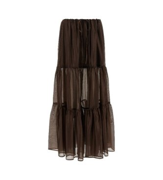 Twinset Bruine Coulisse rok