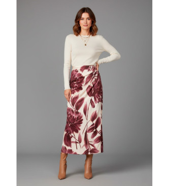 Twinset Pink floral print skirt