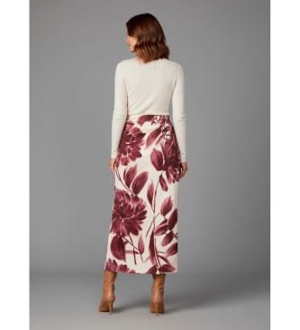Twinset Pink floral print skirt