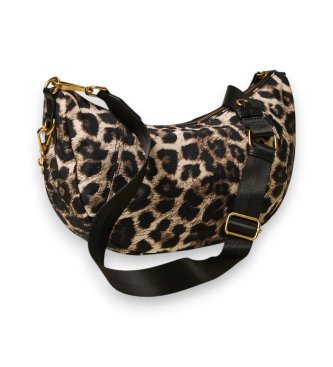 Twinset Hobo-taske med brunt dyreprint