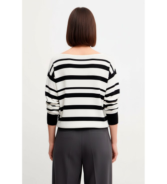 Twinset Barchetta jumper black, white