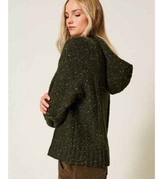 Twinset Wool blend jumper with green lurex