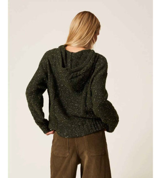 Twinset Wool blend jumper with green lurex