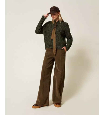 Twinset Wool blend jumper with green lurex