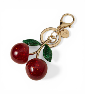 Twinset Obesek za ključe z zlato češnjo