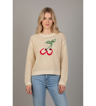 Twinset Camisola bege Ricamata