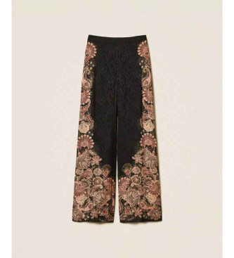 Twinset Palazzo-Hose schwarz