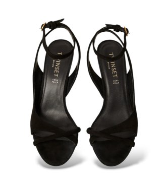 Twinset Sandalias de ante negro