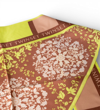 Twinset Foulard triangulaire multicolore