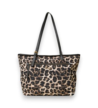 Twinset Brun shoppertaske med dyreprint