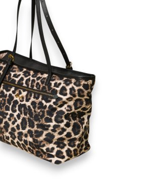 Twinset Brun shoppertaske med dyreprint