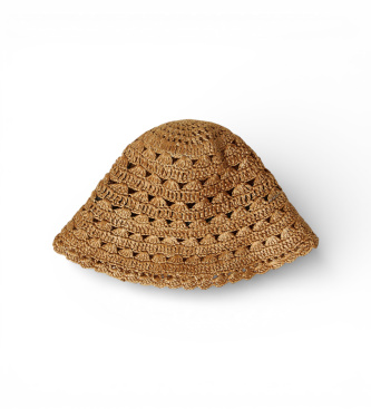 Twinset Brown crochet hat