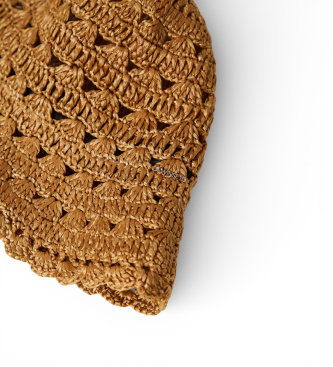 Twinset Brown crochet hat