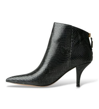 Twinset Botines efecto serpiente negro