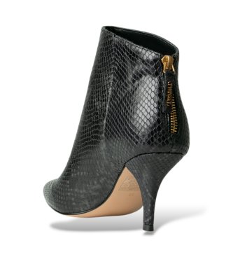 Twinset Botines efecto serpiente negro