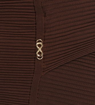 Twinset Vestito incrociato marrone