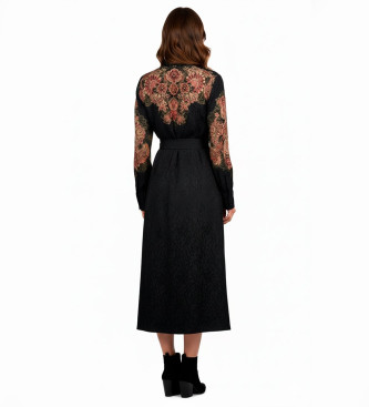 Twinset Jacquard-kjole sort
