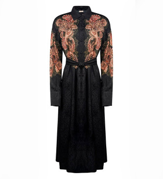 Twinset Jacquard-kjole sort