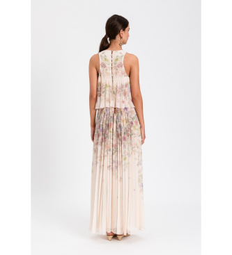 Twinset Langes Kleid Abito mehrfarbig