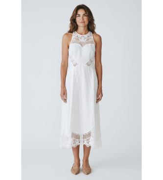 Twinset White Embroidered Dress