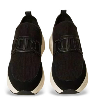 Twinset Oval T fabric running shoes black