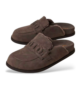 Twinset Brown Sbot clogs