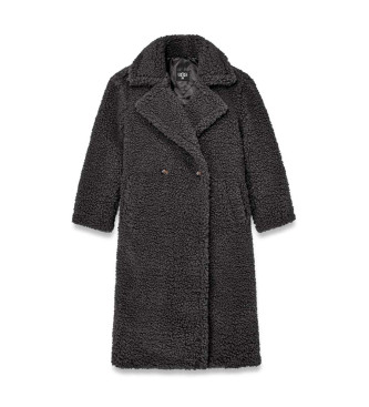 UGG Manteau long Gertrude Teddy noir