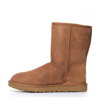 UGG Skórzane buty Classic Short II w kolorze kasztanowym