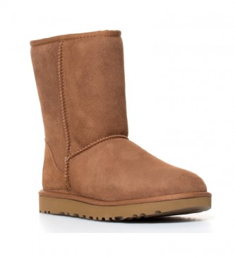 UGG Skórzane buty Classic Short II w kolorze kasztanowym