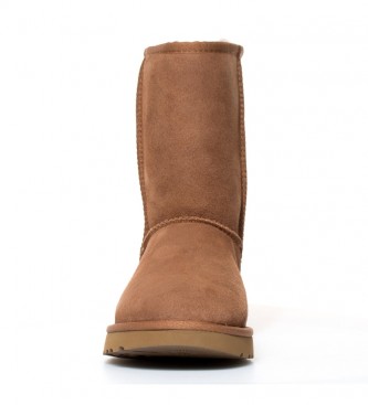 UGG Skórzane buty Classic Short II w kolorze kasztanowym