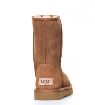 UGG Skórzane buty Classic Short II w kolorze kasztanowym