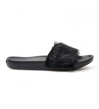 UGG Skórzane sandały Royale czarne